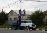 Автоподъёмник на шасси ГАЗ-3309 # О 803 ВК 31. Белгородская область, г. Алексеевка, ул. Победы