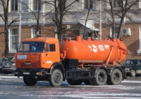 Каналопромывочная машина КО-507АМ на шасси КамАЗ-65115 #А 614 ЕТ 45.  Курган, улица Гоголя
