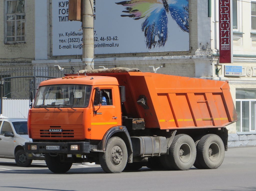 Самосвал КамАЗ-65115 #Е 444 КЕ 45.  Курган, улица Куйбышева 