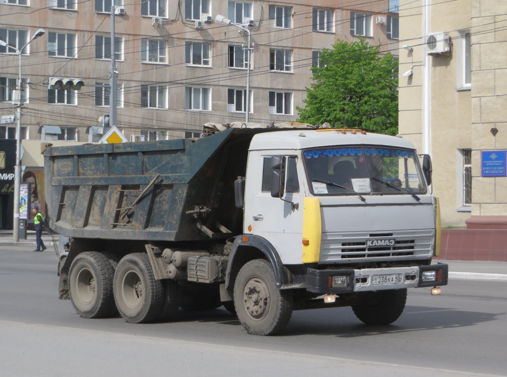 Самосвал КамАЗ-55111 #Т 238 КА 45. Курган, улица Куйбышева 