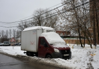 Фургон на шасси ГАЗ #А 476 КУ 777. Москва, 3-й Михалковский переулок
