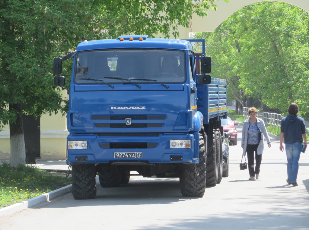 Грузовой автомобиль КамАЗ-43118 #9274 УА 12. Курган, Городской сад