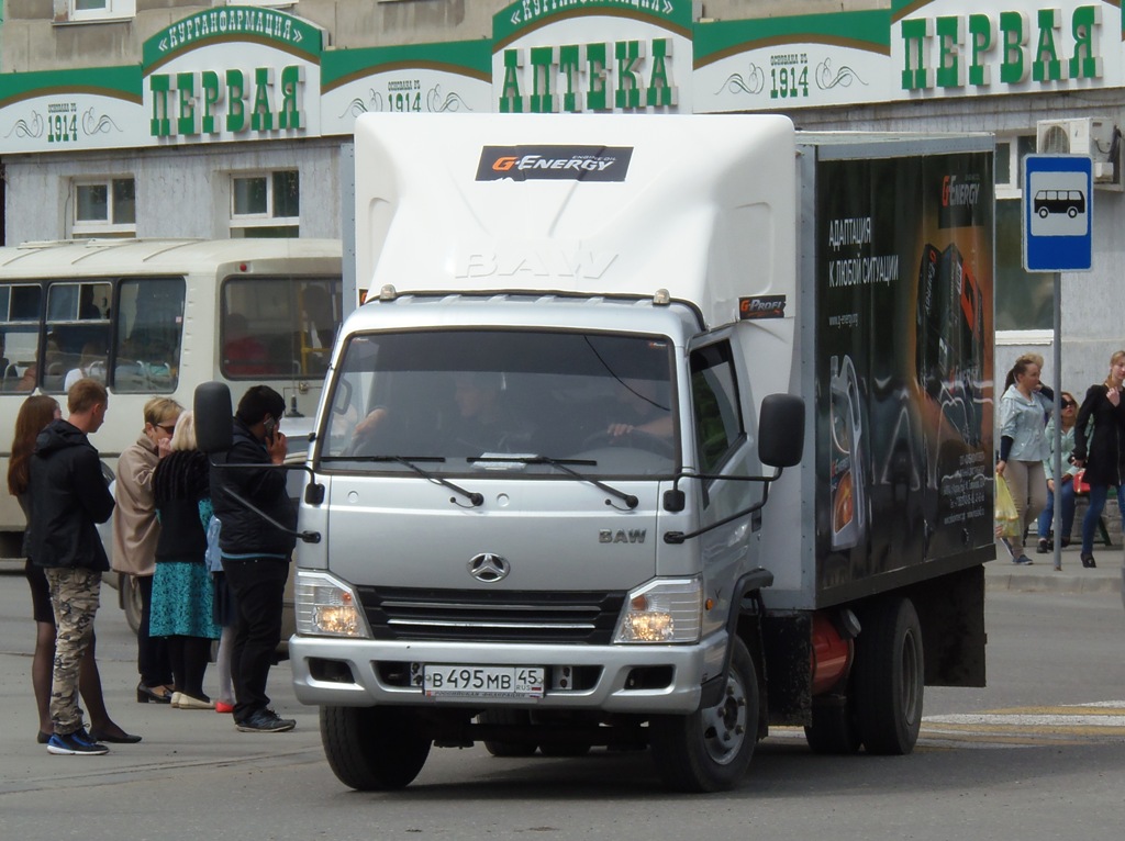 Фургон BAW Fenix #В 495 МВ 45. Курган, улица Ленина