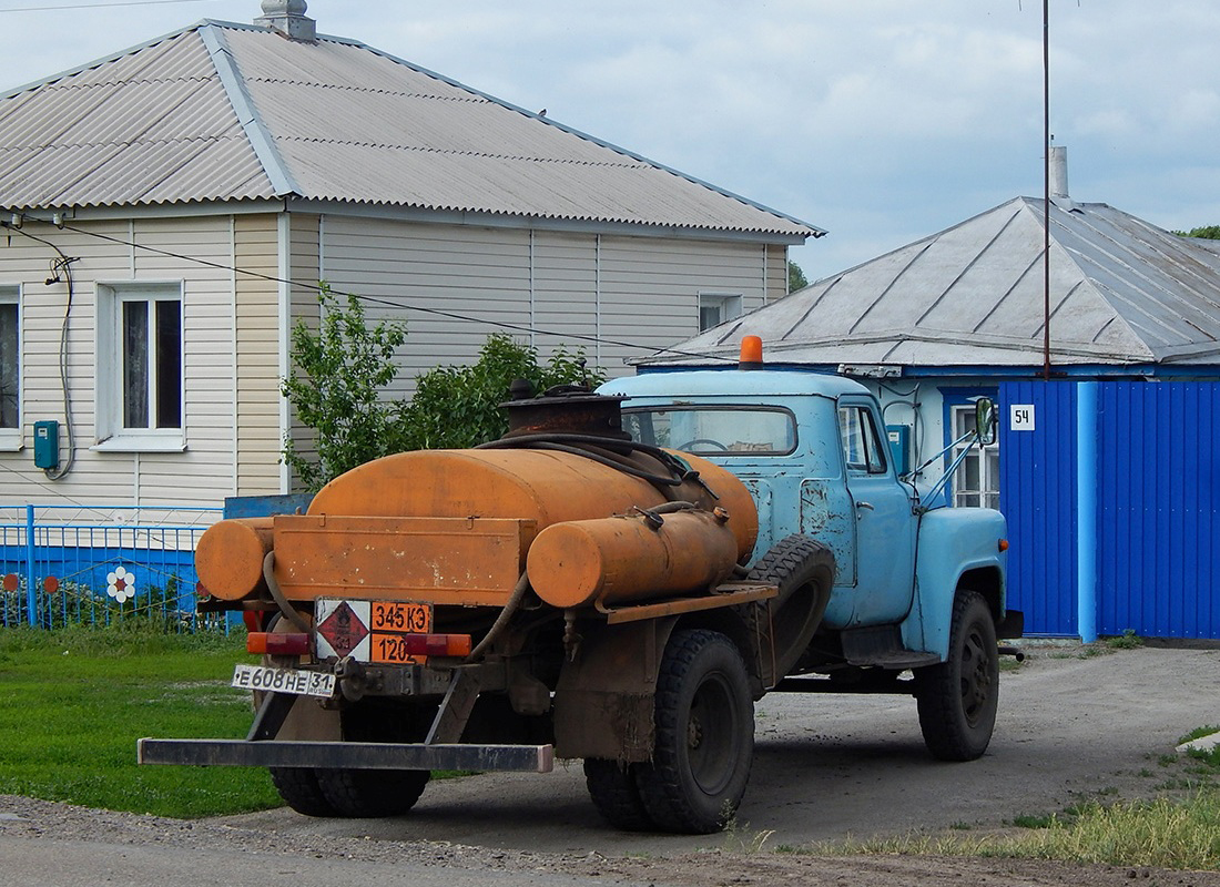Автотопливозаправщик модели 3607 на шасси ГАЗ-52-01 # Е 608 НЕ 31. Белгородская область, Алексеевский район, с. Иловка