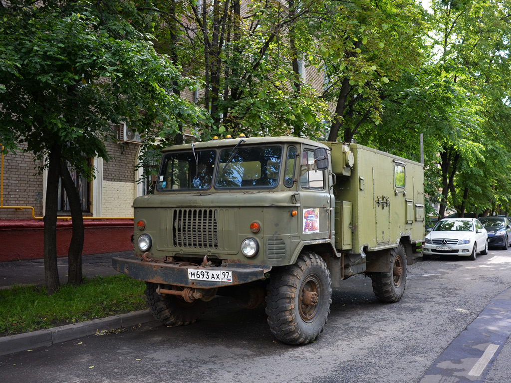 Фургон на шасси ГАЗ-66-14 #М 693 АХ 97 . Москва, 6-й Новоподмосковный переулок  