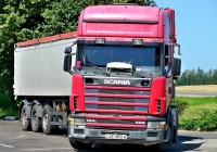 Седельный тягач Scania  с полуприцепом самосвалом #АЕ 0850-6. Могилёвская область, г.Горки