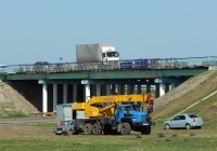 Автокран КС-45721 "Челябинец" на шасси Урал-4320-40 # М 706 ХР 31. Белгородская область, Корочанский район, автодорога Р-185 "Белгород - Павловск"