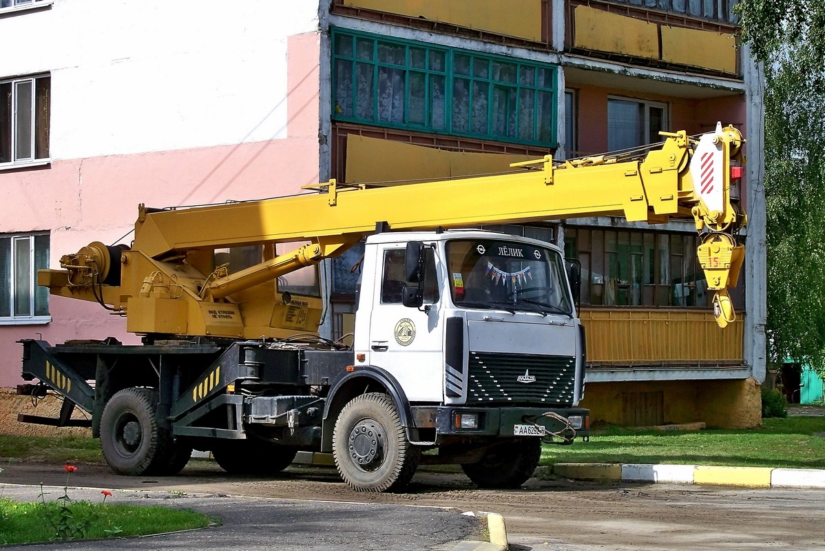Автокран КС-3579 "Машека" на базе МАЗ-5337 #АА 6292-6. Беларусь, Могилёвская область, Хотимск