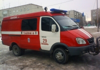 Пожарный штабной автомобиль на базе ГАЗ-27052 "Газель" #А 311 АА 72. Тюмень, Садовая улица