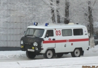  Автомобиль медицинской службы на базе УАЗ-39629 #Р 369 КА 22. Алтайский край, Барнаул, Красноармейский проспект