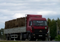 МАЗ-5440 и полуприцеп МАЗ-9397 перевозка льна #АА 6421-6. Беларусь, Могилёвская область, Хотимск