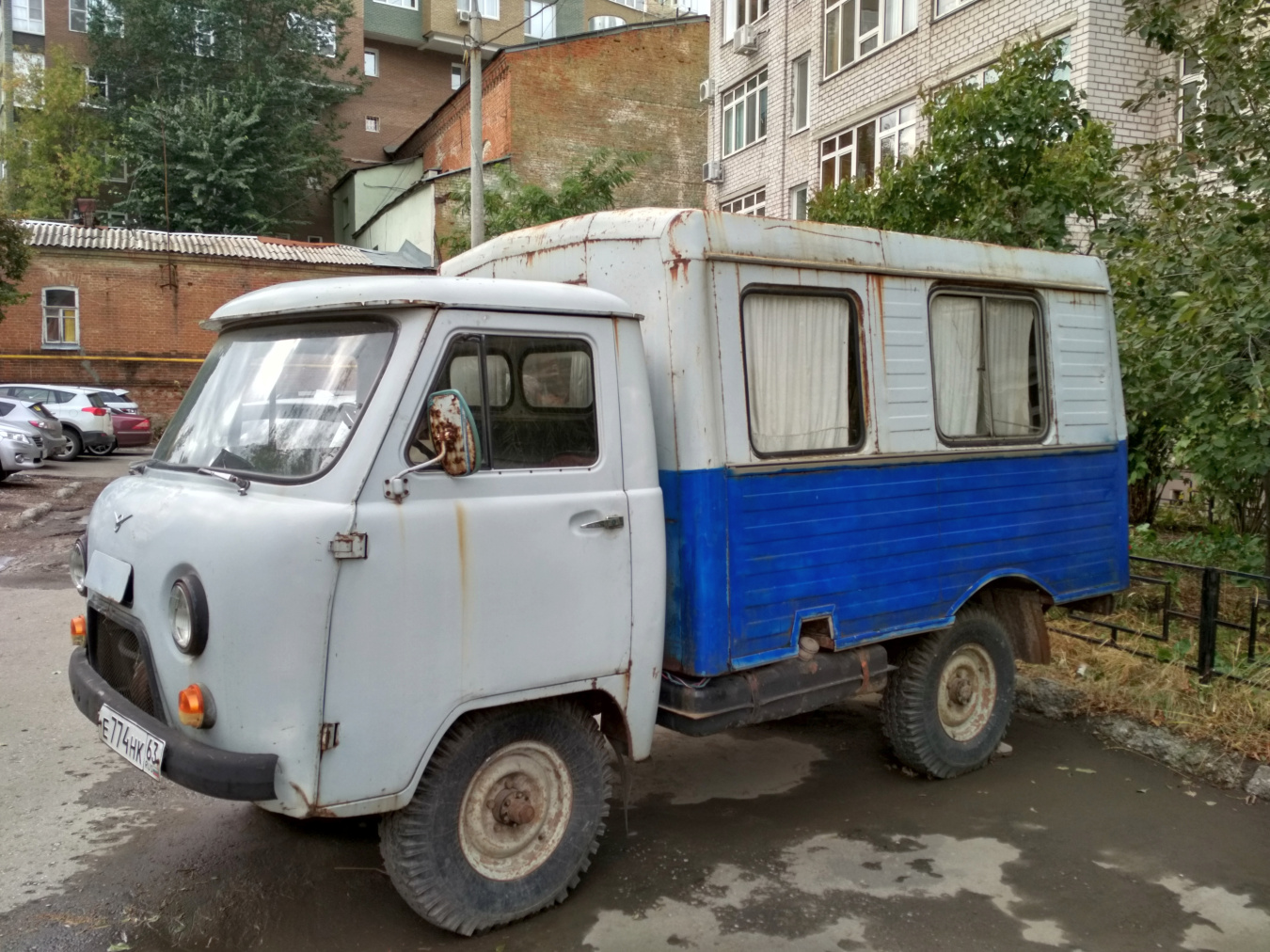 Вахтовый автобус ТС-17144 на шасси УАЗ-3303. г. Самара, ул. Садовая