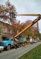 Автоподъёмник ВС-22-МС на шасси ЗиЛ-130* . г. Самара, ул. Ленинская