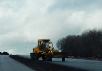 Автогрейдер ДЗ-122Б. Белгородская область, Корочанский район, автодорога Р-185 "Белгород - Павловск"