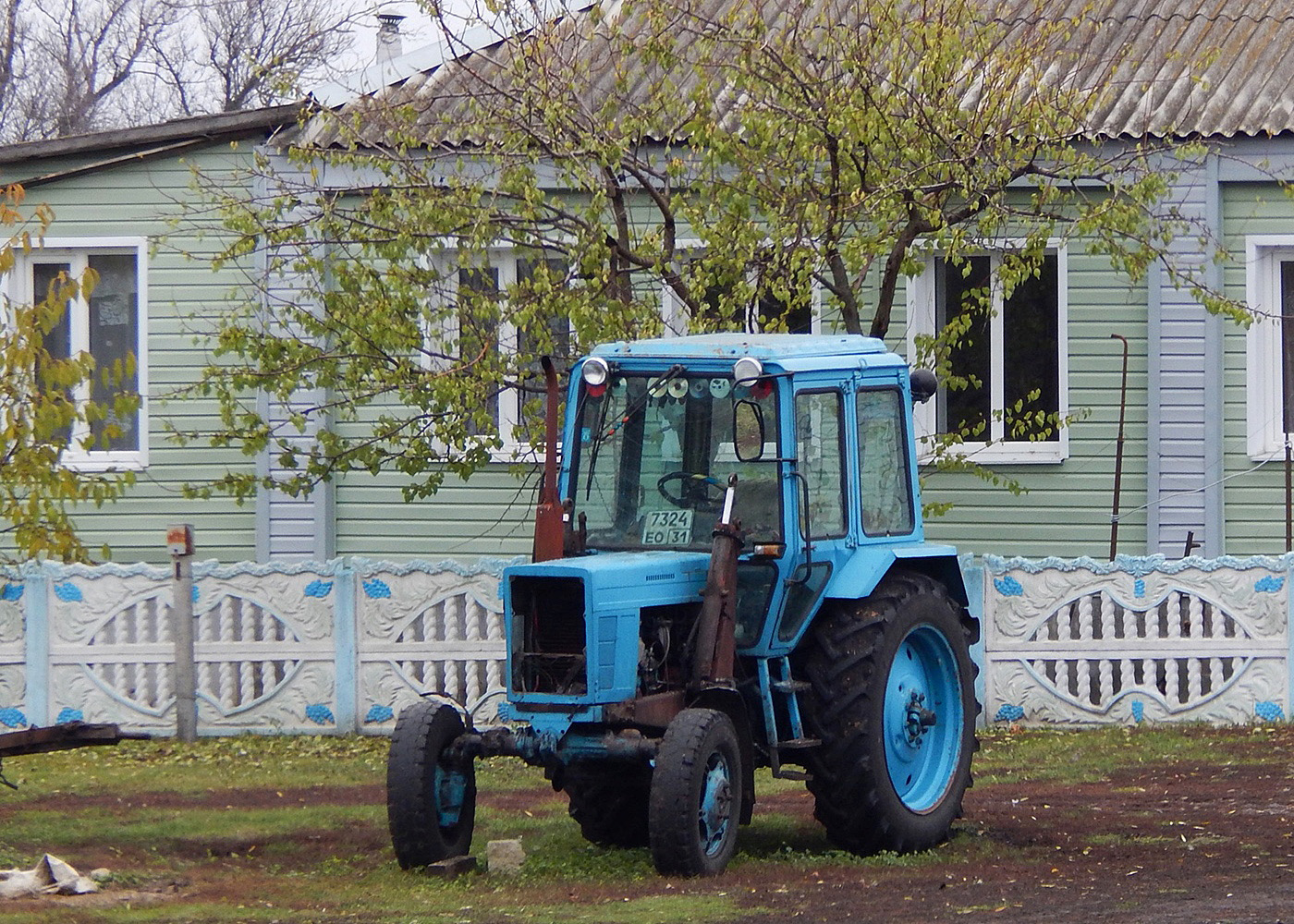 Трактор МТЗ-80 "Беларусь" # 7324 ЕО 31. Белгородская область, Красногвардейский район, х. Ендовицкий