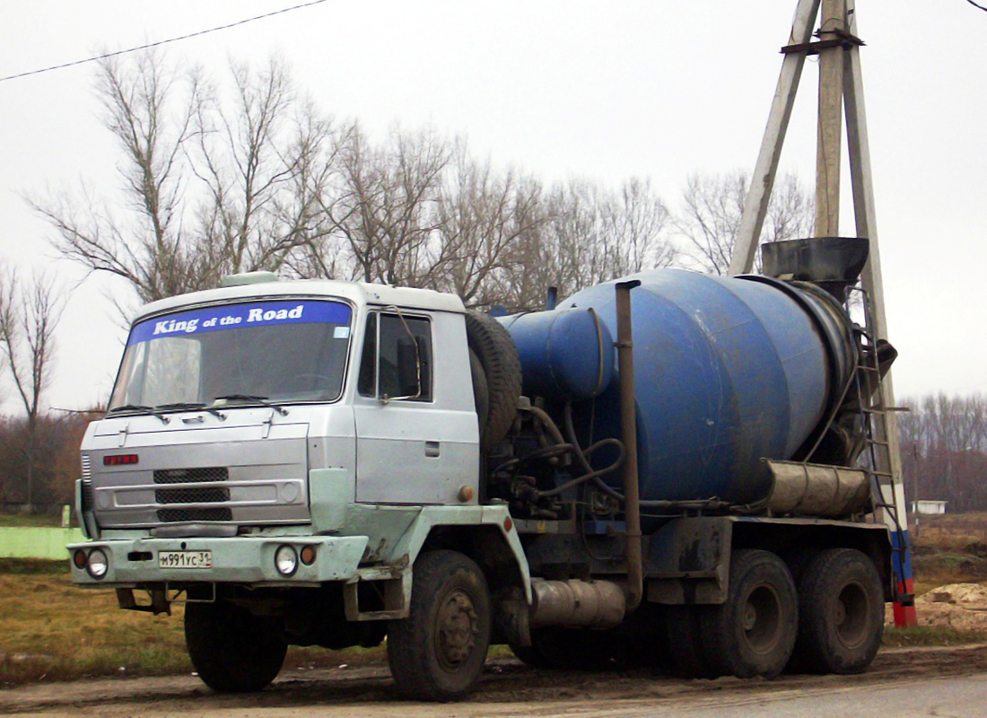 Бетоносмеситель на шасси Tatra T815 # М 991 УС 31. Белгородская область, Красногвардейский район, с. Засосна