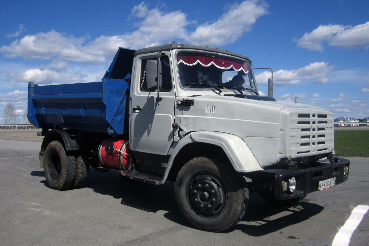 Самосвал ЗИЛ-ММЗ-45085 #К 442 ОА 174 . Свердловская область, ФАД 1Р-351 "Екатеринбург-Тюмень", Тюменский район 