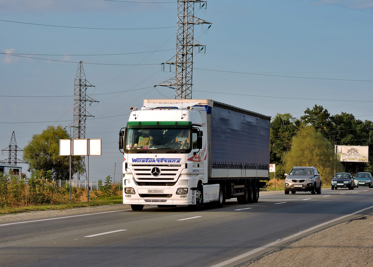Седельный тягач  Mercedes-Benz Actros #ВС 0335 АІ. Харьковская область, г. Харьков, Окружная дорога
