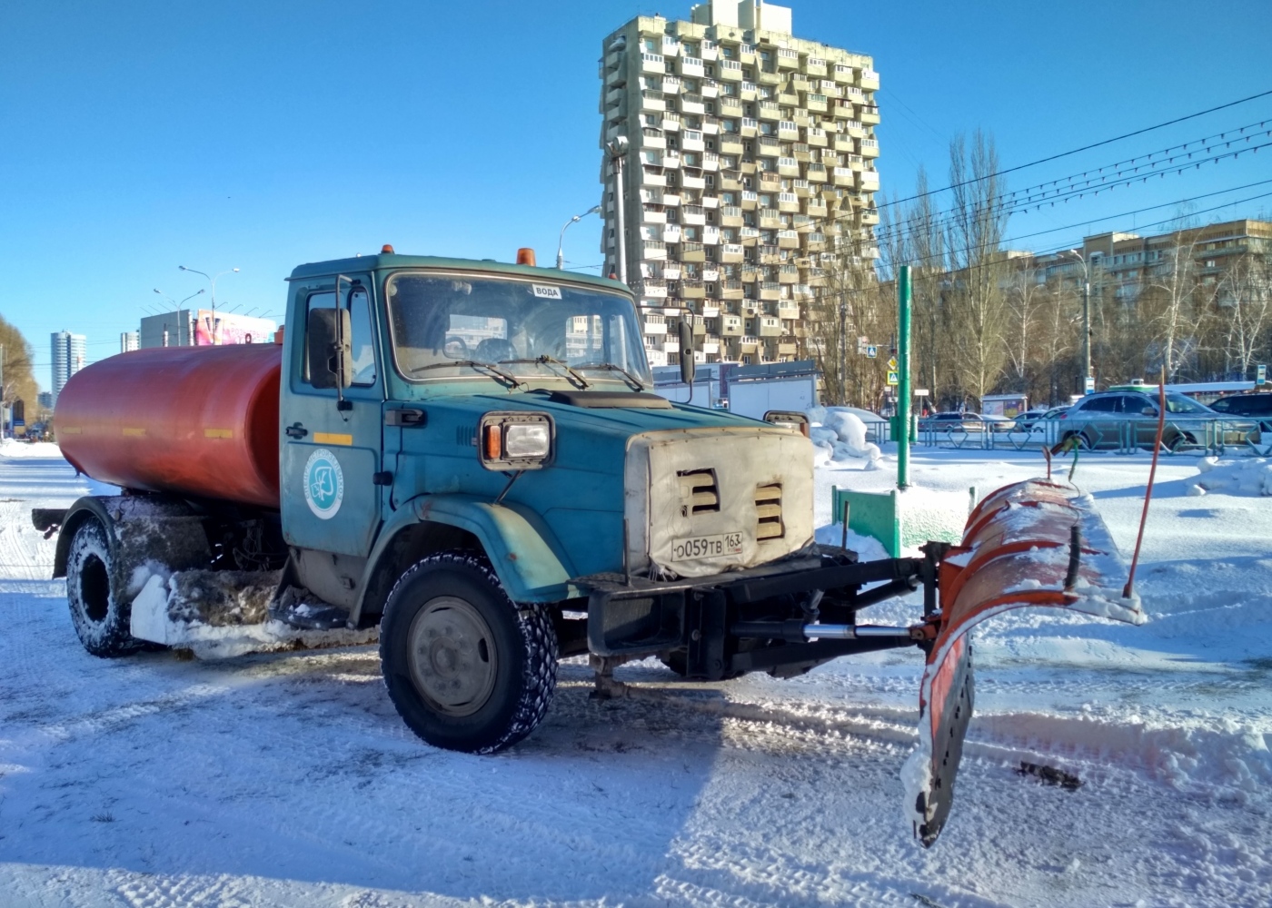 Комбинированная машина МДК-433362 на шасси ЗиЛ-433362 #О059ТВ163. г. Самара, пр.Ленина