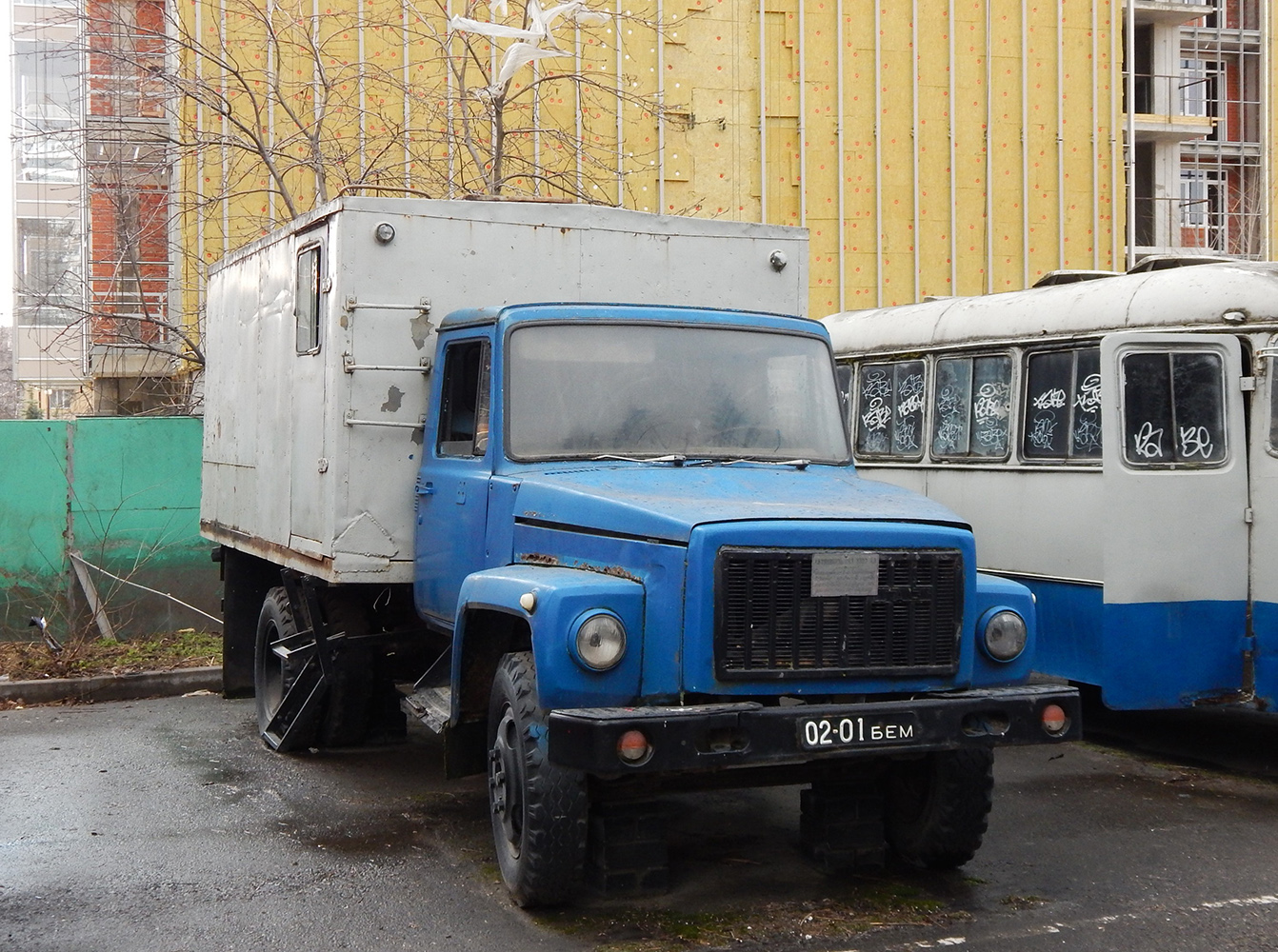 Автозак 3307-АЗ на шасси ГАЗ-3307 # 02-01 БЕМ. г. Белгород, Свято-Троицкий бульвар
