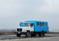 Вахтовый автобус ТС-39661  на шасси ГАЗ-3307 # Е 414 МА 31. Белгородская область, Старооскольский район, автодорога Р-189 "Короча - Горшечное"