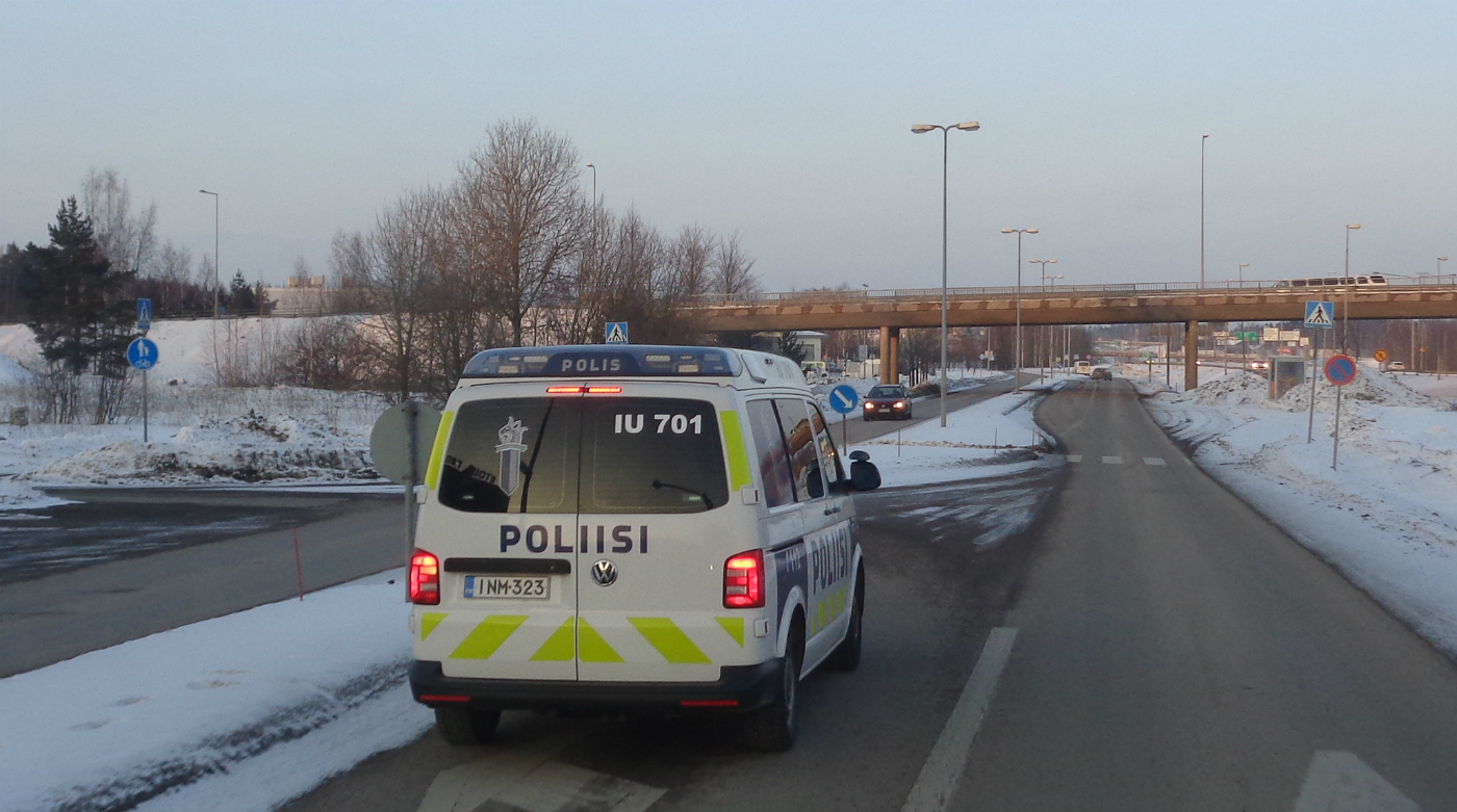  Автомобиль полиции на базе Volkswagen #INM-323. Финляндия, Ваалимаа