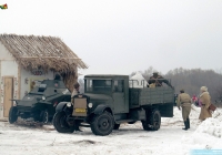ЗИС-5 #ЧХ 12-35 во время исторической реконструкции, приуроченной к 75-летию сражения при Соколово. Харьковская область, Змиевской район, село Соколово