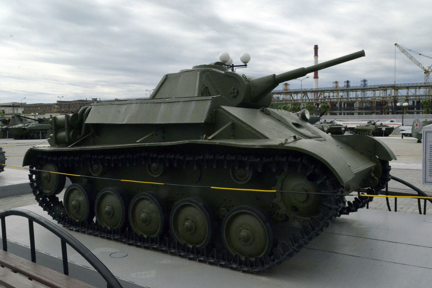 Легкий танк Т-70 . Свердловская область, Верхняя Пышма, музей "Боевая Слава Урала"