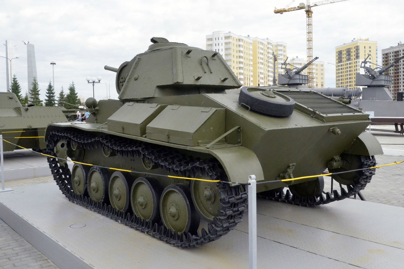 Легкий танк Т-70 . Свердловская область, Верхняя Пышма, музей "Боевая Слава Урала"