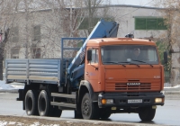 Бортовой грузовик с КМУ на шасси КамАЗ-65115 #У 444 КК 45. Курган, улица Ленина