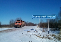 КДМ ЭД-405А на шасси Камаз-65115 #О 478 ОО 60. Псковская область, Порховский район, д.Славковичи