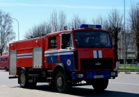 Пожарная автоцистерна АЦ-5,0-50/4(5337) [Y39-018] на шасси МАЗ-5337 #АА 924-6. Беларусь, Могилёвская область, Кричев