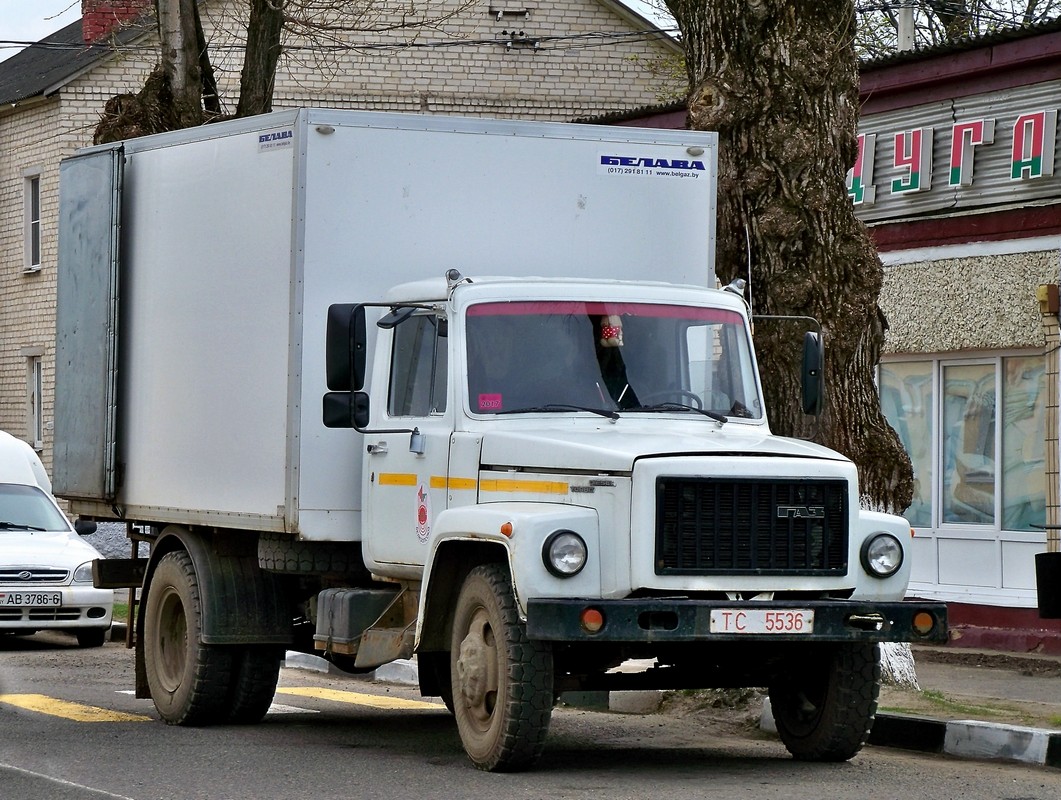 Автофургон "Белава" на шасси ГАЗ-3307 #ТС 5536. Беларусь, Могилёвская область, Краснополье