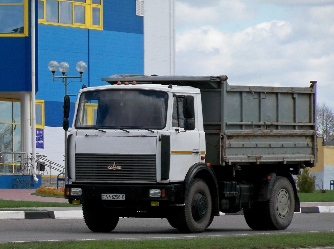 Самосвал МАЗ-5551-4327 #АА 6296-6. Беларусь, Могилёвская область, Костюковичи