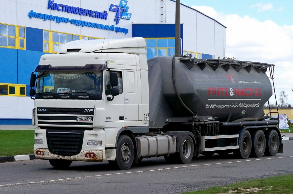 Седельный тягач DAF XF #АЕ 1394-6. Беларусь, Могилёвская область, Костюковичи