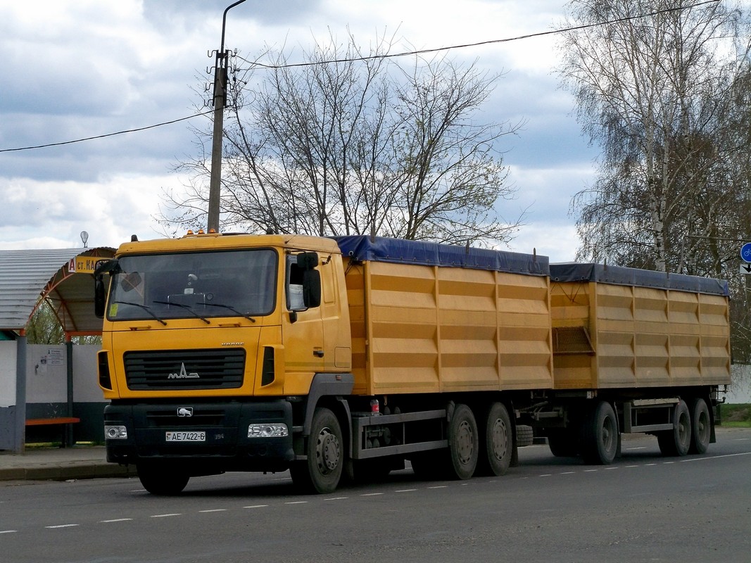 Самосвал МАЗ-6501 #АЕ 7422-6. Беларусь, Могилёвская область, Костюковичи