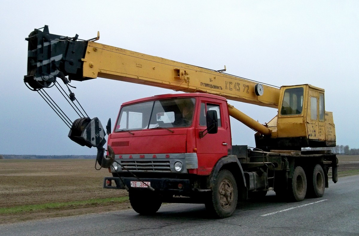 Автокран КС-4572 на шасси КамАЗ-53213  #ТЕ 2845. Беларусь, Могилёвская область, Костюковичский район