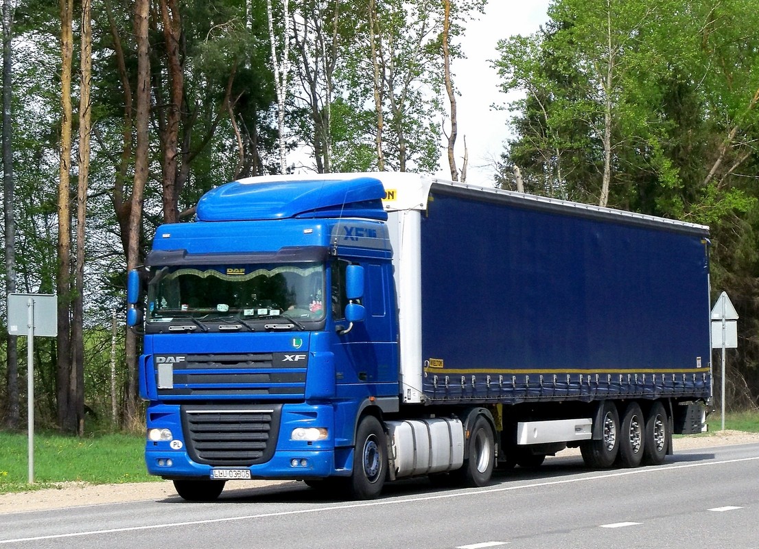 Седельный тягач DAF XF105  #LLU 03305. Россия, Смоленская область, Шумячский район
