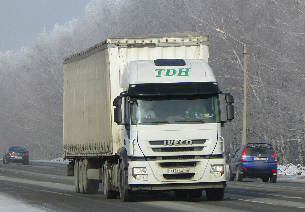 Седельный тягач IVECO Stralis 420 #О 113 АО 142. Новосибирская область, Бердск, Барнаульская улица