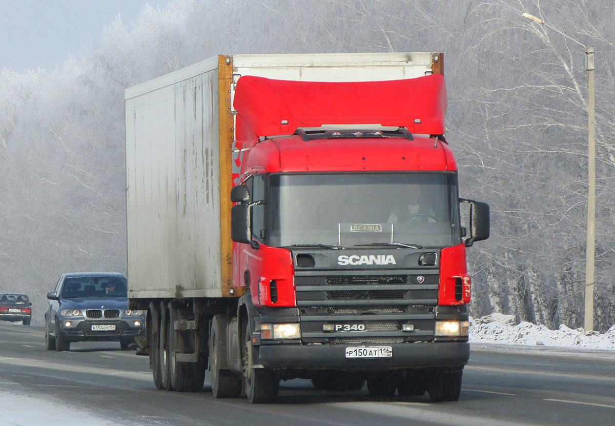 Седельный тягач Scania P340 #Р 150 АТ 116. Новосибирская область, Бердск, Барнаульская улица