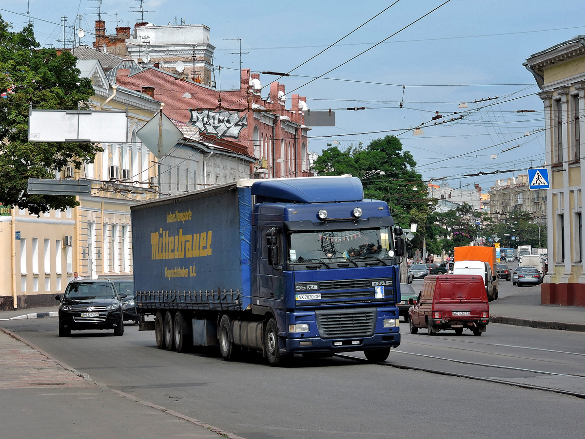 Седельный тягач DAF 95XF  #АХ 7870 СР. Харьковская область, г. Харьков, Московский проспект