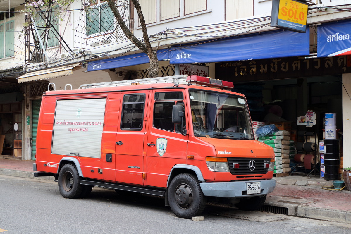 Пожарный автомобиль Rosenbauer на шасси Mercedes-Benz #98-9378. Таиланд, Бангкок