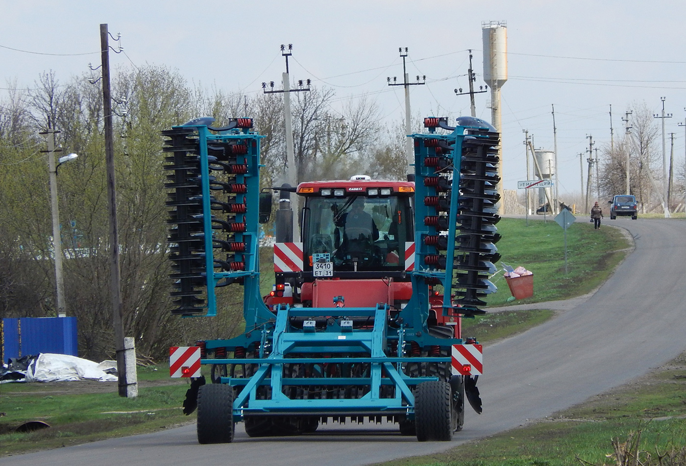 Трактор Case IH Quadtrac 500 # 3410 ЕТ 31 с дисковым лущильником. Белгородская область, Алексеевский район, х. Неменущий