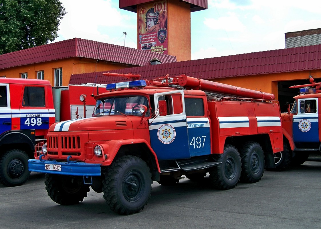 Пожарный автомобиль на шасси ЗиЛ-131 #ВЕ 6317. Беларусь, Витебская область, Толочин