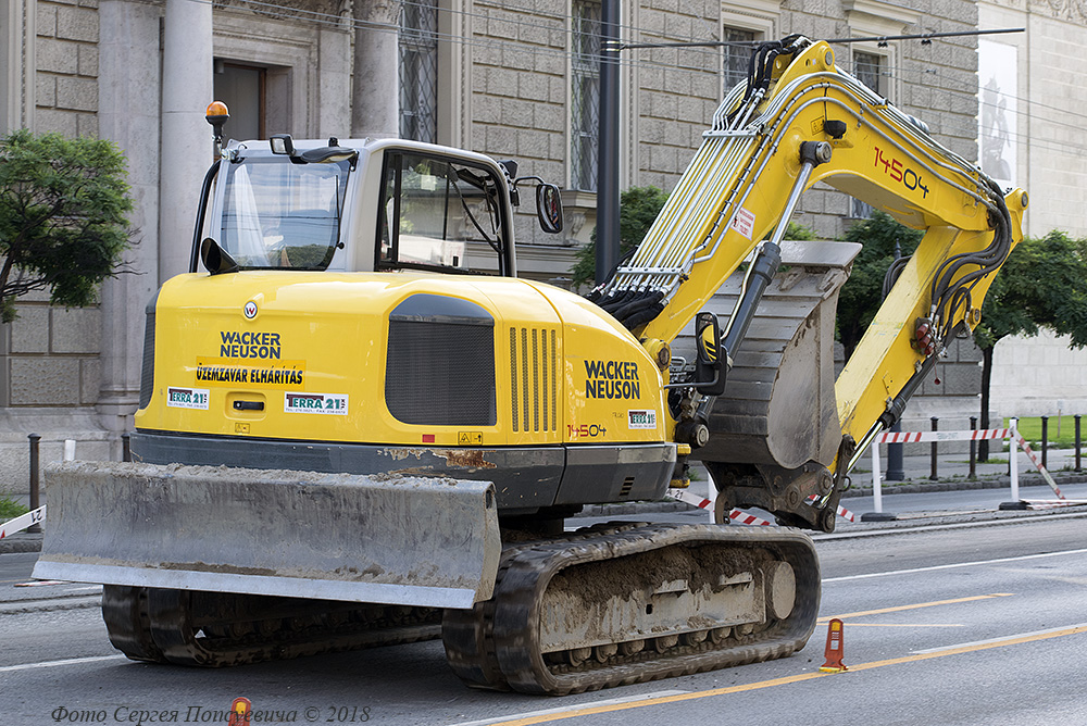 Гусеничный экскаватор Wacker Neuson 14504. Венгрия. Будапешт.