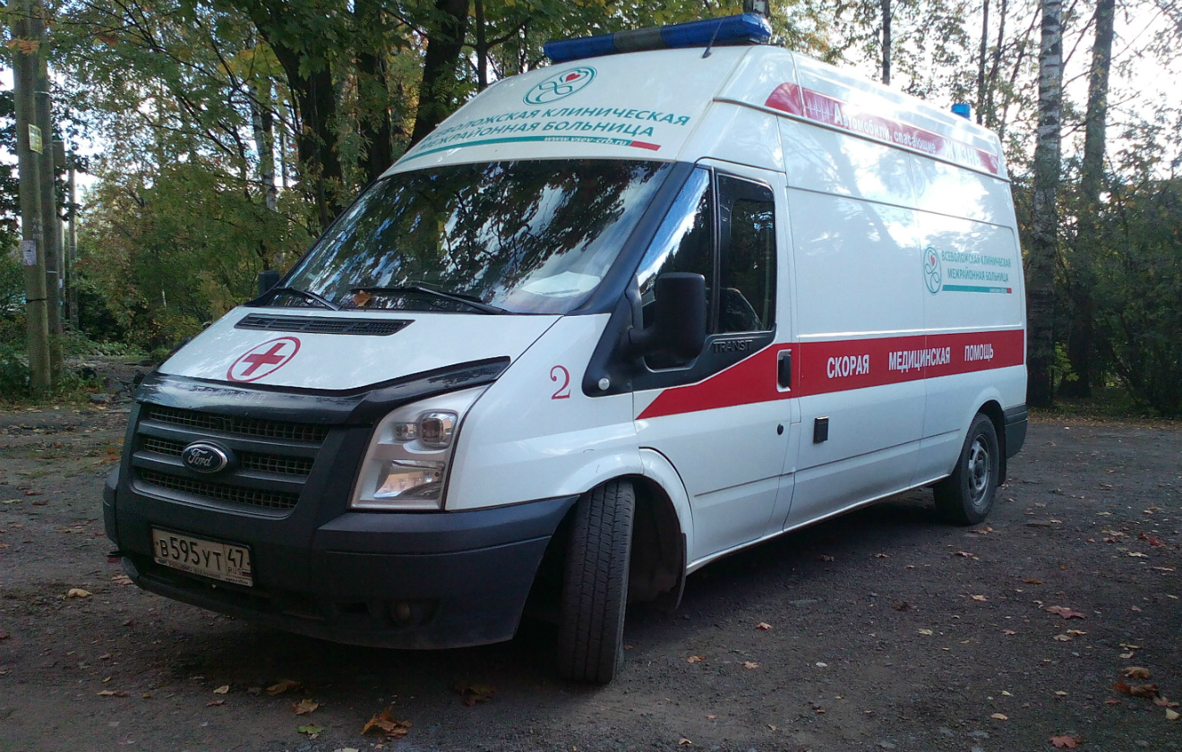 АСМП на базе Ford Transit #В 595 УТ 47. Ленинградская область,Колтуши