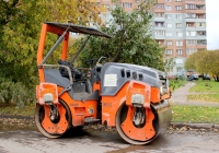 Дорожный каток Hamm HD13. Псков, Вокзальная улица