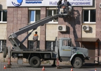 Коленчатый подъемник АПТ-22 на шасси  ЗиЛ-433362. г. Самара, ул. Ново-Садовая