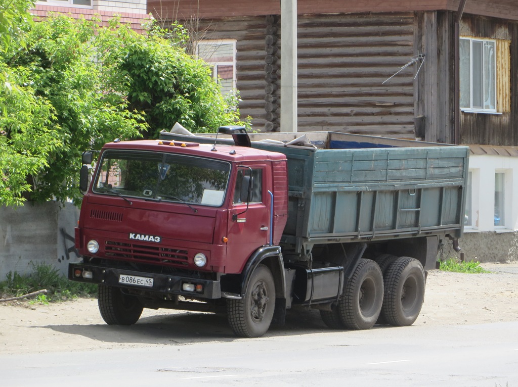 Самосвал КамАЗ-55102 #В 086 ЕС 45. Курганская область, Шадринск, улица Володарского