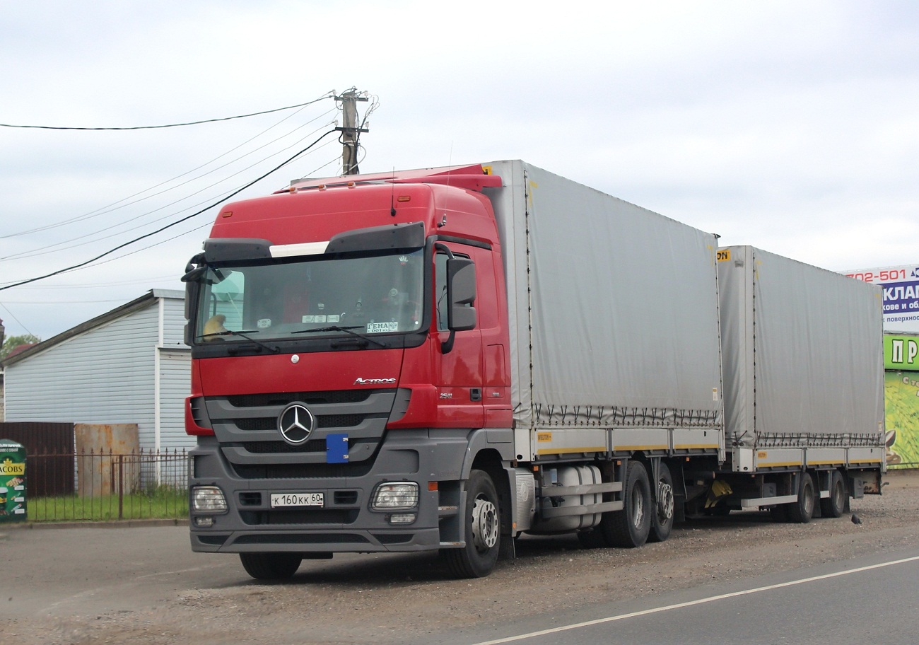 Mercedes-Benz Actros 2541 #К 160 КК 60. Псков, Ленинградское шоссе